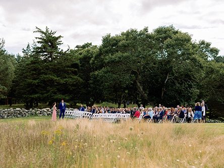 wedding outdoors at Bourne Farm Falmouth